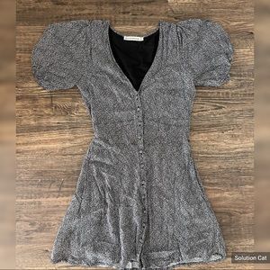 Abercrombie and Fitch floral navy blue mini dress size small